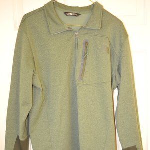 North Face quarter zip pullover fleece sweatshirt size L worn little